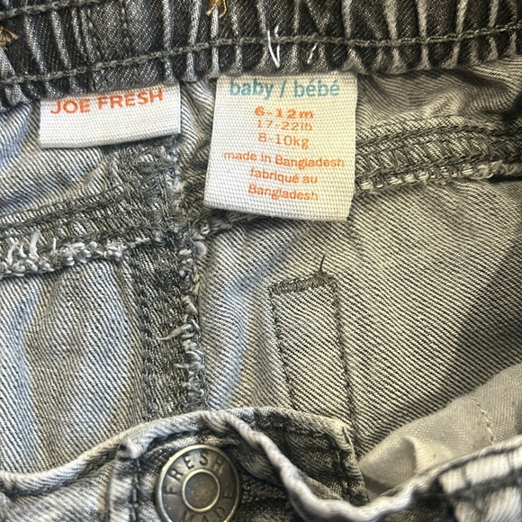 Stylish Kids Denim Overalls and Gray Jeans Set - Picture 3 of 5